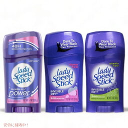 【3個セット】Lady Speed Stick <strong>レディスピードスティック</strong> スティック デオドラント 3種類の香り 女性用 39.6g/1.4oz