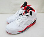 NIKE (ナイキ) AIR JORDAN 5RETRO 23 136027-120 サイズ:10.5 (28.5cm) カラー:ブラック・ホワイト・レッド