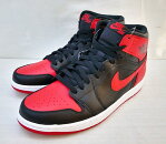 NIKE (ナイキ) AIR JORDAN 1 RETRO HIGH OG BRED 555088-023 サイズ:10.5 (28.5cm) カラー:レッド・ブラック