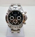 A BATHING APE (ア ベイシング エイプ) BAPEX デイトナタイプ サイズ:【ケース幅】約 縦4cm 横4.5cm【ベルト幅】 約1.6cm 【腕周り】17cmカラー:シルバー・ブラック【中古】【時計】【鈴鹿 併売品】【1414109OS】
