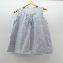 n100 (エヌワンハンドレッド) コットン チェック柄 ノースリーブ サイズ:F カラー:ブルー・ホワイト【中古】【レディーストップス】【鈴鹿 併売品】【132-170616-02OS】