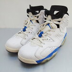 NIKE (ナイキ) AIR JORDAN6 RETRO エアー ジョーダン6 レトロ 384664-107 サイズ:10.5 (28.5cm) カラー:ホワイト・ブルー