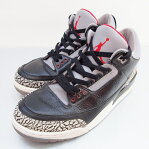 NIKE (ナイキ) AIR JORDAN3 RETRO エアジョーダン3 レトロ 136064-010 サイズ:10 (28cm) カラー:ブラック
