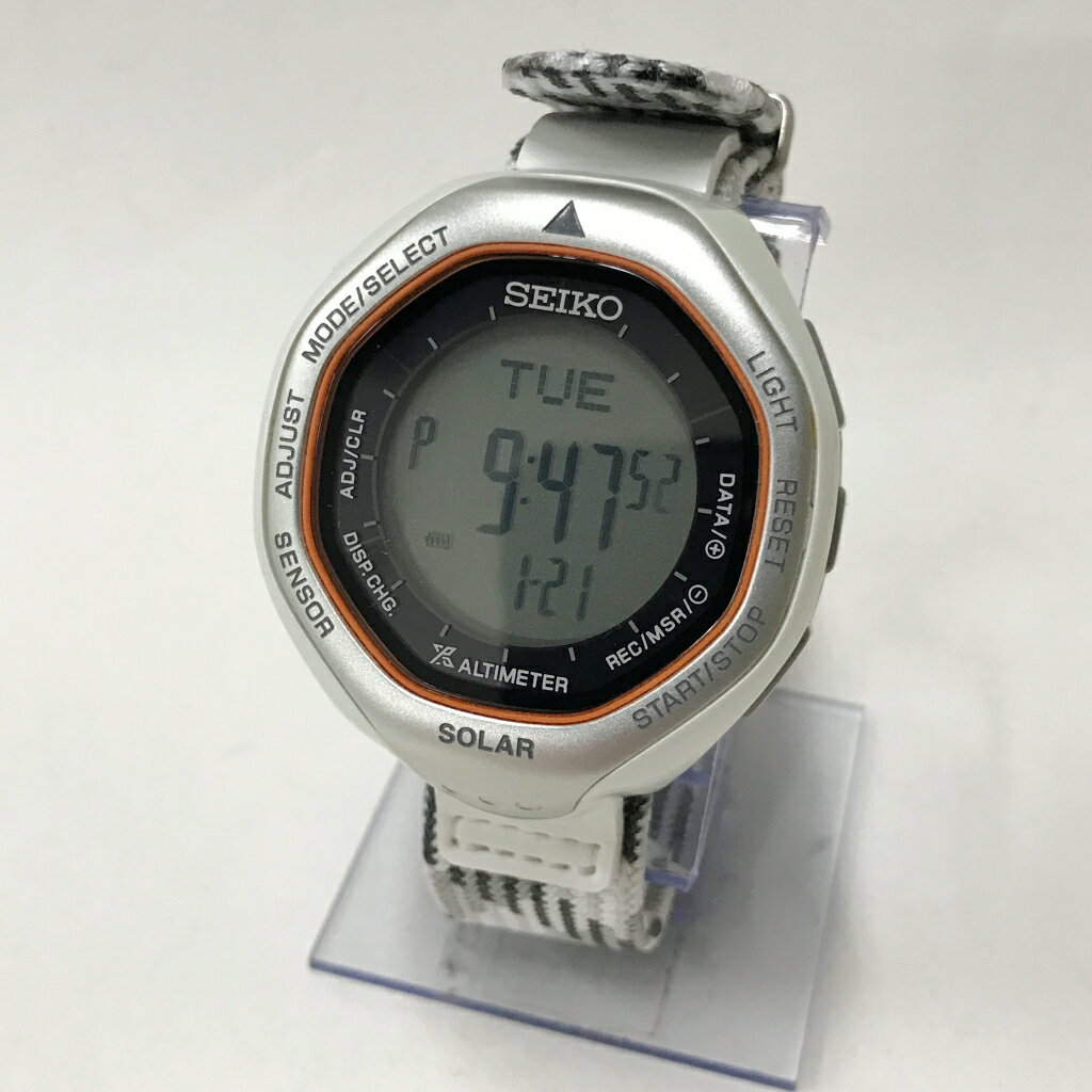 SEIKO（セイコー） PROSPEX　SBEB039　腕時計サイズ：カラー：ホワイト/グレー【<strong>中古</strong>】【141 時計】【鈴鹿 併売】【141-230908-01NS】
