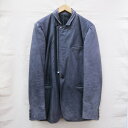 NUMBER(N)INE (ナンバーナイン) カウハイドレザージャケット グレー サイズ:4【中古】【DM】【四日市 併売品】【125-170805-05USH】