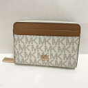 MICHAEL KORS(マイケル コース ) コインケース 32F8GF6Z1B カラー:ホワイト/キャメル/ゴールド【中古】【138 財布】【鈴鹿 併売品】【138-200819-02NS】