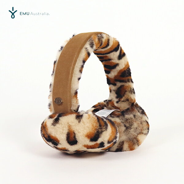 5%OFFクーポン対象 / エミュ EMU / Angahook Leopard Earmuffs アンガホックレオパードイヤーマフ / W7021 / シープスキン / レディース / 2025秋冬