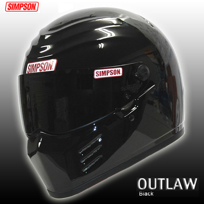 シンプソンヘルメット 日本国内仕様 OUTLAW アウトロー 艶あり ブラックSIMPSONレビューは商品到着後に記入をお願いいたします