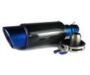 バイク用 汎用50.8mm カーボン ミドルサイレ