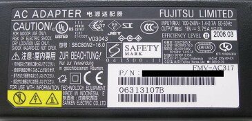 □■FUJITSU/富士通 FMV-BIBLO/LIFEBOOK用ACアダプタ FMV-AC317 【中古】