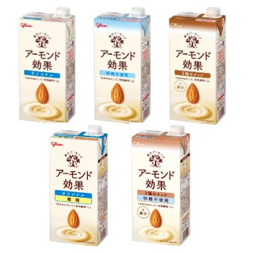送料無料 グリコ <strong>アーモンド効果</strong>1000ml6本5種類から2ケース（12本）選択