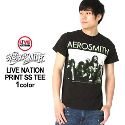 【送料無料】 <strong>エアロスミス</strong> <strong>Tシャツ</strong> 半袖 メンズ プリント 大きいサイズ USAモデル Aerosmith LIVE NATION ライブネーション 半袖<strong>Tシャツ</strong> バンドT ロゴT ミュージック【メール便可】