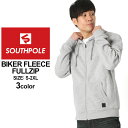【送料299円】 SOUTH POLE サウスポール パーカー メンズ 裏起毛 大きいサイズ メンズ パーカー ジップアップパーカー バイカー ファッション ストリート