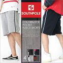 SOUTH POLE サウスポール ハーフパンツ メンズ スポーツ スウェット ハーフパンツ ┃ サウスポール SOUTHPOLE ハーフパンツ メンズ スポーツ ひざ下 スウェット ハーフパンツ メンズ 大きいサイズ メンズ