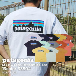 100％本物保証 [24SS新作追加] 新品 <strong>パタゴニア</strong> Patagonia M's P-6 Logo Responsibili Tee P-6ロゴ レスポンシビリ Tシャツ 38504 メンズ レディース アウトドア キャンプ 山 海 サーフィン ハイキング 山登り フェス 新作 半袖Tシャツ