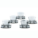 【冷茶グラス セット】 東洋佐々木ガラス 夏景色 冷茶セット G053-T160 【冷茶グラス5客揃/日本製/冷茶/グラス/茶托付/ギフト】