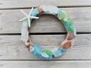 Mermaid jewelry カラー シーグラス(ビーチグラス)スターフィッシュ ドアリース 玄関 壁飾り ディスプレイ ハンドメイド ハワイインテリア