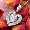 ダブルハート ホワイトゴールド ネックレス Double Heart K14 WG CZダイヤ（キュービックジルコニア）｜ジュエリー プレゼント 贈り物 誕生日 結婚記念日発売と同時に楽天ランキング上位に！