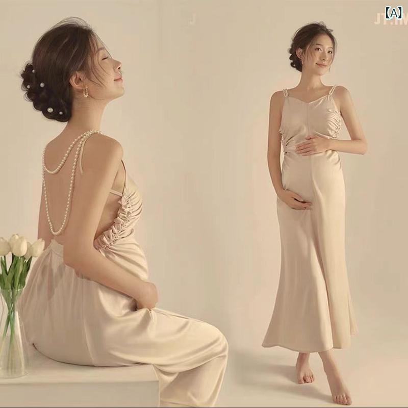 マタニティフォト 衣装 ワンピース セットアップ ママ 撮影 スタジオ テーマ ドレス アート ピンク アプリコット グリーン フリーサイズ おしゃれ チューブトップ オフショルダー