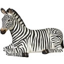 FRPアニマルオブジェ シマウマの休息 置物 動物 縞馬 しまうま 動物園 店舗 カフェ 喫茶店 レストラン 飲食店 インテリア イベント ディスプレイ 実物大 等身大 リアル 【whlny】