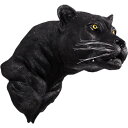 FRPアニマルオブジェ 黒豹の頭部・壁掛け 【即納可】置物 動物 ヒョウ ひょう 剥製 動物園 店舗 カフェ 喫茶店 レストラン 飲食店 インテリア イベント ディスプレイ 実物大 等身大 リアル 【whlny】