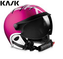 '16-17KASK(カスク)ゴーグル付ヘルメット「ヘルメットバイザーSTYLE」Fuchsia×White(SHE00029.321)【全国送料無料】