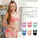 【ブラジャー ショーツセット 上下 育乳 ブラ 脇肉 脇高 小胸 貧乳 補整 補正 下着 女性 プラスアップブラ Sarahcollection サラコレクション 初回返品交換0円 【送料無料】