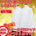 【エントリーでポイント5倍!】ポロシャツ 白 小学生 小学 制服 通販 学生服 長袖 シャ