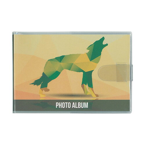 アルバム ナカバヤシ カバーポケットアルバム(L判20枚収納) アカ-PVL-20-2 オオカミ 【写真 フォトアルバム 持ち運び コンパクト 軽量】 #103# #104#