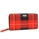 ケイトスペード 長財布 レザー Kate Spade 赤 チェック 【新品】【送料無料】