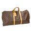 【中古】ルイヴィトン ボストンバッグ モノグラム キーポル60 M41422 LOUIS VUITTON ブラウン 【送料無料】