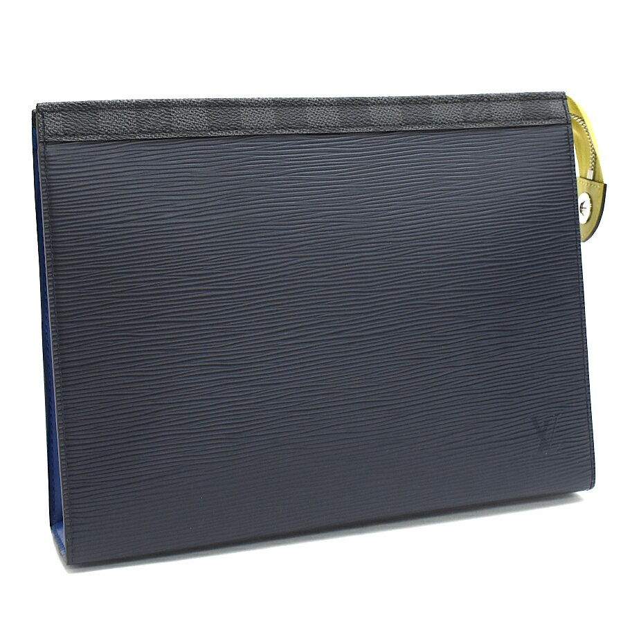 【楽天スーパーSALE】【中古】新品同様 ルイヴィトン ポシェットヴォワヤージュ クラッチバッグ M67899 エピ パッチワーク ダミエグラフィット LOUIS VUITTON [美品][送料無料]