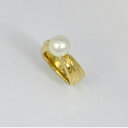 MIKIMOTO/ミキモト/K18イエローゴールド/パール/リング/8号 真珠 指輪 【中古】【送料無料】