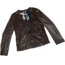 Coal Black/コールブラック/レザージャケット/サイズS/ブラウン/未使用品【中古】【送料無料】