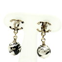 シャネル ピアス ココマーク スウィングボール A13 A64626 CHANEL ペイントデザイン ブラック×ホワイト【中古】【送料無料】