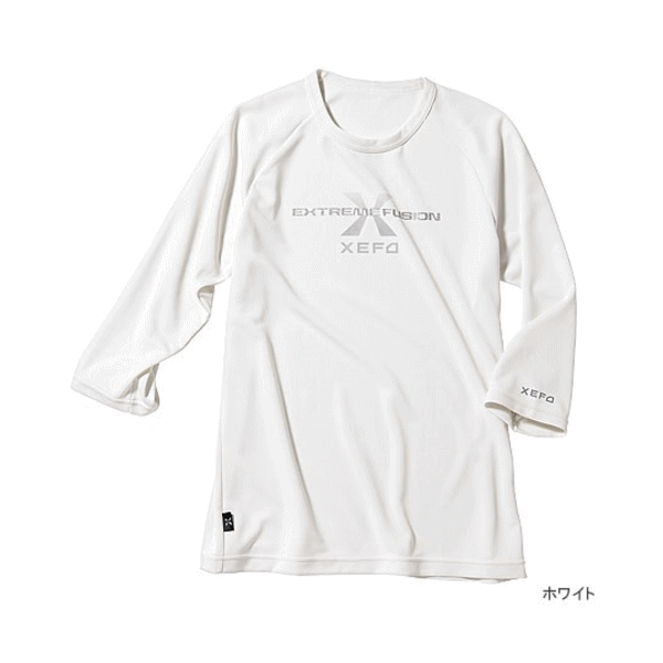 ≪新製品！≫シマノ XEFO・スリークォータースリーブTシャツ SH-216J 　ホワイト Mサイズ