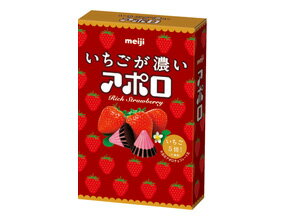 ■明治製菓　いちごが濃いアポロ　40g×10入り【マラソン201207_食品】