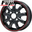 【送料無料】 BRIDGESTONE ブリヂストン ブリザック VRX2 145/80R12 12インチ スタッドレスタイヤ ホイール4本セット BRANDLE-LINE ブランドルライン ストレンジャーKST-9 (ブラック/レッドライン) 3.5J 3.50-12