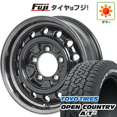 【新品】ジムニーシエラ/ジムニーノマド 夏タイヤ ホイール4本セット 195/80R15 トーヨー オープンカントリー A/T III RWL/RBL アピオ ワイルドボア D 15インチ(送料無料) サマータイヤ