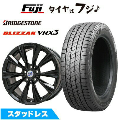 【新品】輸入車用 BMW 5シリーズ（G60/G61） スタッドレスタイヤ ホイール4本セット 225/55R18 ブリヂストン ブリザック VRX3 ケレナーズスポーツ X-LINE(グロスブラック) 7.5J 18インチ(送料無料)