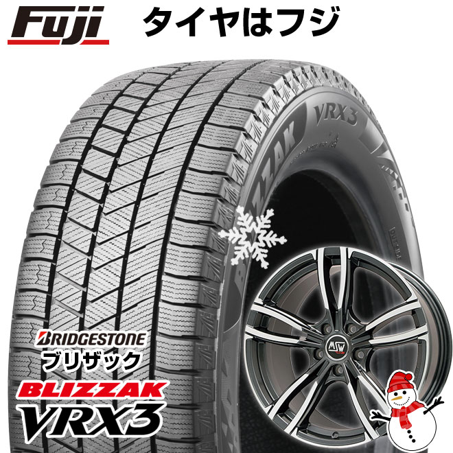 【新品】輸入車用 BMW 5シリーズ（G60/G61） スタッドレスタイヤ ホイール4本セット 225/55R18 ブリヂストン ブリザック VRX3 MSW by OZ Racing MSW 73(グロスダークグレーポリッシュ) 18インチ(送料無料)