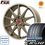タイヤはフジ 送料無料 LEHRMEISTER レアマイスター LMスポーツRS10(マットブロンズリムポリッシュ) 7.5J 7.50-17 FALKEN アゼニス FK510 215/45R17 17インチ サマータイヤ ホイール4本セット