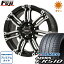 タイヤはフジ 送料無料 BIGWAY ビッグウエイ B-MUD X(ブラックポリッシュ) 7J 7.00-17 FALKEN アゼニス FK510 215/45R17 17インチ サマータイヤ ホイール4本セット