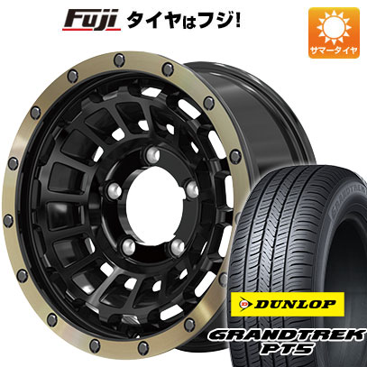 【新品】ジムニー 夏タイヤ ホイール4本セット 175/80R16 ダンロップ グラントレック PT5 ホットスタッフ バークレイハードロック ローガン 16インチ(送料無料) サマータイヤ
