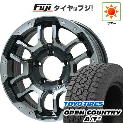 【新品】ジムニーシエラ/ジムニーノマド 夏タイヤ ホイール4本セット 215/70R16 トーヨー オープンカントリー A/T III RBL ビッグウエイ B-LUGNAS FRD(ブラックポリッシュ/ブラッククリア) 16インチ(送料無料) サマータイヤ