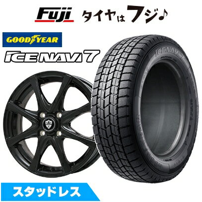 【新品】シエンタ 2015-22 スタッドレスタイヤ ホイール4本セット 185/60R15 グッドイヤー ウィンター アイスナビ 7(特価限定) エルベ エステローザ FSV グロスブラック 5.5J 15インチ(送料無料)