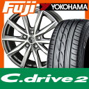 【送料無料 プリウス50系】 195/65R15 15インチ KYOHO 共豊 スマック プライム バサルト for TOYOTA 6.5J 6.50-15 YOKOHAMA ヨコハマ Cドライブ2(限定) サマータイヤ ホイール4本セット【YO17sum】