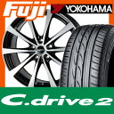 【送料無料】 215/45R17 17インチ HOT STUFF ホットスタッフ ラフィット LE-03 7J 7.00-17 YOKOHAMA ヨコハマ Cドライブ2(限定) サマータイヤ ホイール4本セット【YO17sum】