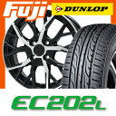 【送料無料 N-BOX タントカスタム ワゴンR】 155/65R14 14インチ BRANDLE ブランドル TM20B 4.5J 4.50-14 DUNLOP ダンロップ EC202L サマータイヤ ホイール4本セット【DU17sum】