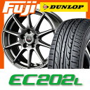 【送料無料 N-BOX タントカスタム ワゴンR】 155/65R14 14インチ MANARAY マナレイ ユーロスピード MC-01 4.5J 4.50-14 DUNLOP ダンロップ EC202L サマータイヤ ホイール4本セット【DU17sum】